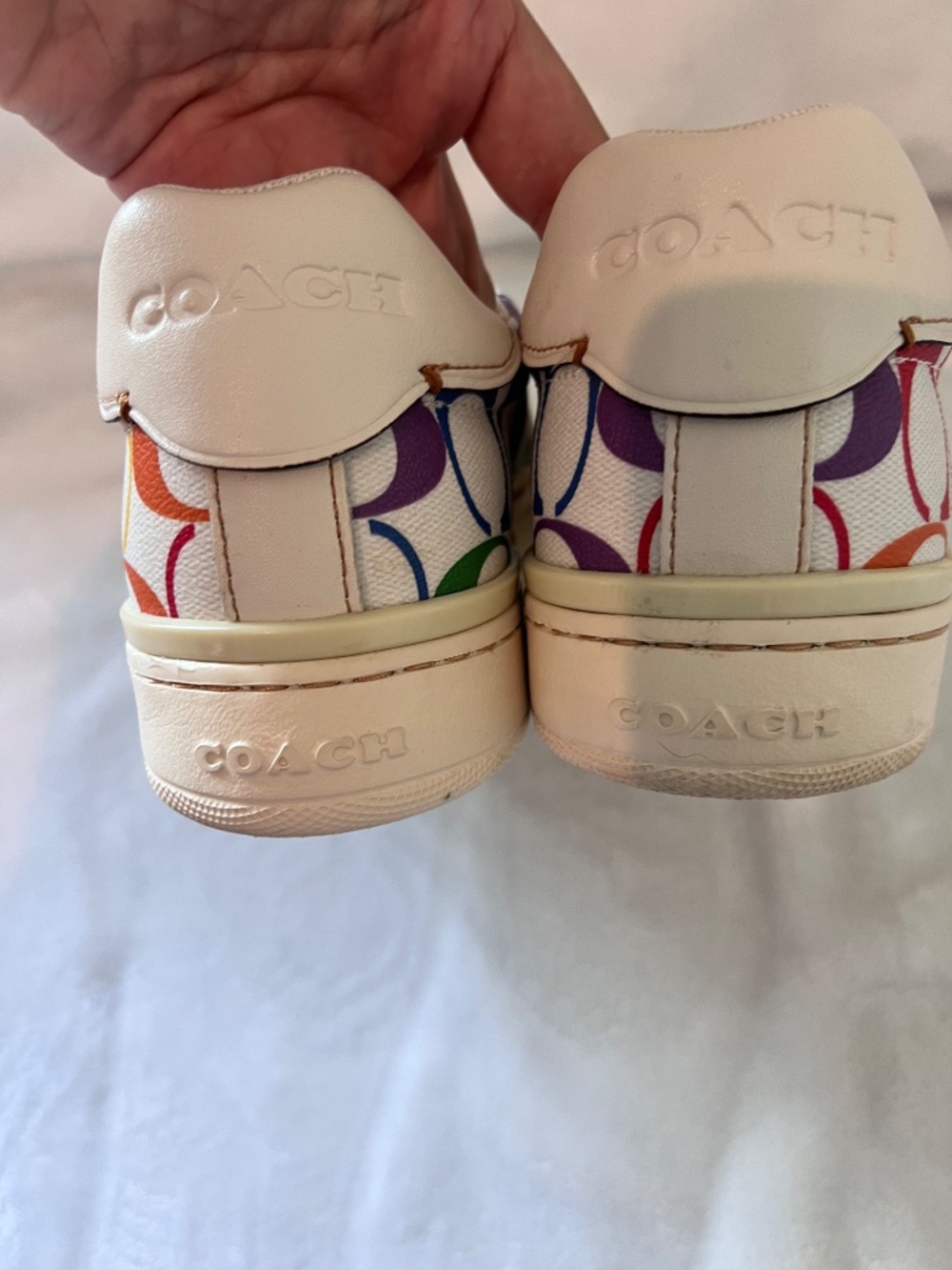 Coach Pride Collection Low Top Sneakers 8.5B - Picture 3 of 13
